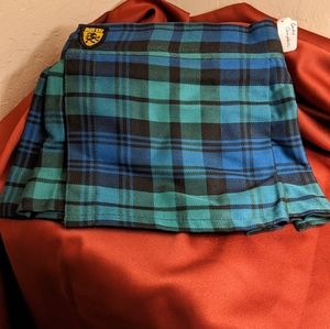 NWT Baby Kilt Blue, Green, and Black Campbell Clan Tartan Plaid